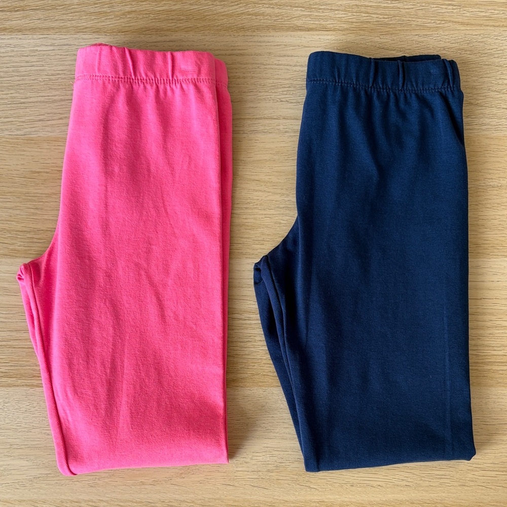 Vigoss Girls Pink and Blue Leggings (Set of 2) NWOT